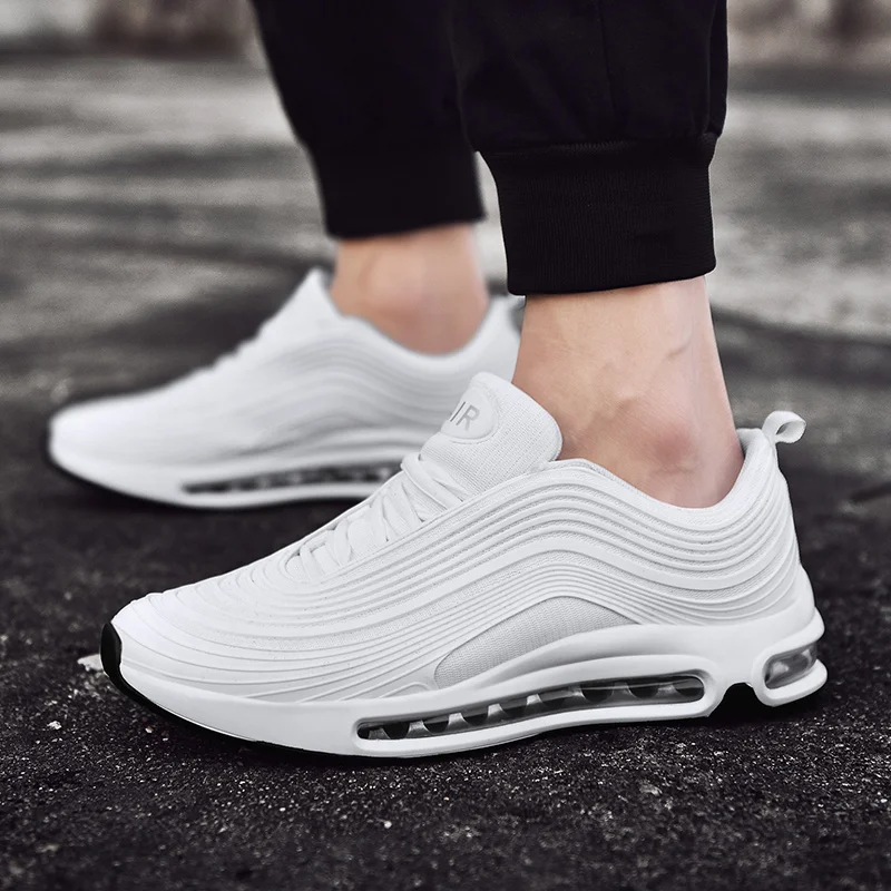 Skup Projektant marki sportowe buty do biegania poduszka powietrzna lekkie oddychające sneakersy wiosna moda kobiety mężczyźni buty do biegania