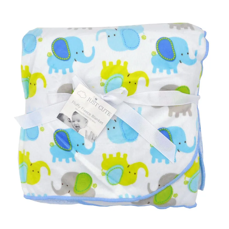 Детское одеяло для младенца пеленка обертывание зима коралловый флис утолщаются милый мультфильм коляска обертывание постельное белье для новорожденных малышей одеяла