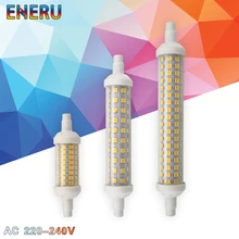 R7S светодиодный 78 мм 118 мм 135 мм r7s светильник лампа 6 Вт, 9 Вт, 12 Вт SMD 2835 лампада светодиодный светильник 220V кукурузы светильник энергосберегающие лампы заменить галогенные лампы светильник