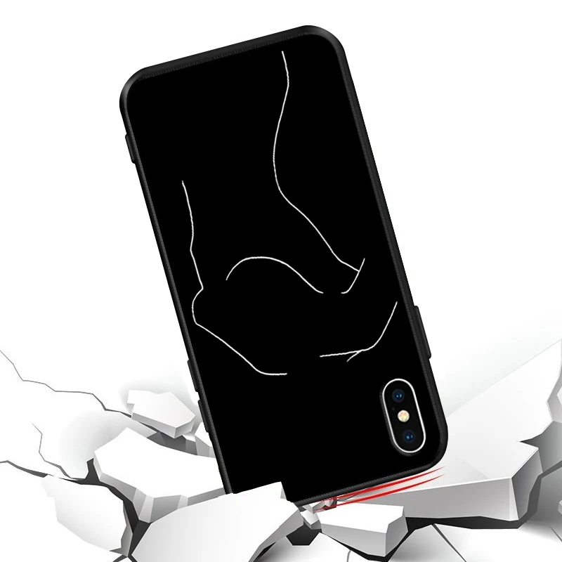 Чехлы для телефонов с сексуальной девушкой обнаженным телом iPhone XS Max чехол 11 Pro 5 S