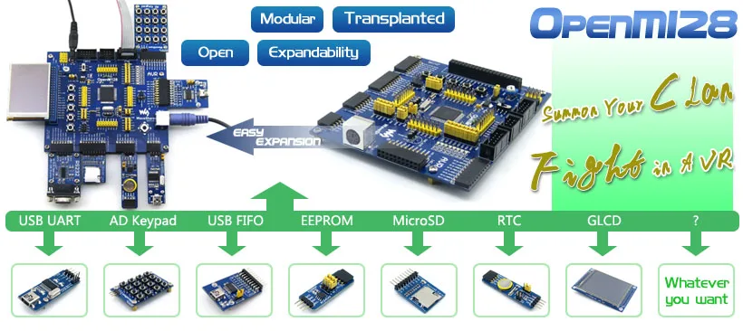 ATMEL AVR макетная плата ATmega128A-AU 8 бит RISC AVR ATmega128 макетная плата комплект+ 9 аксессуар Наборы = OpenM128 посылка A