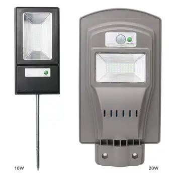 

10W/20W Solar Power Garden Outdoor Motion Sensor Lamp Street Wall Security Light Waterproof Path Street Garden Fence Lighting