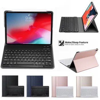

Keyboard Case for Apple iPad Pro 11 2018 Ultra-Thin DETACHABLE Bluetooth Keyboard Stand Case Cover for iPad Pro 11 Funda+Pen