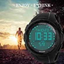 Honhx роскошный Для мужчин цифровой военный армейский Спорт светодиодный Водонепроницаемые силиконовые часы Повседневное Прохладный цифровые часы Relogio masculino