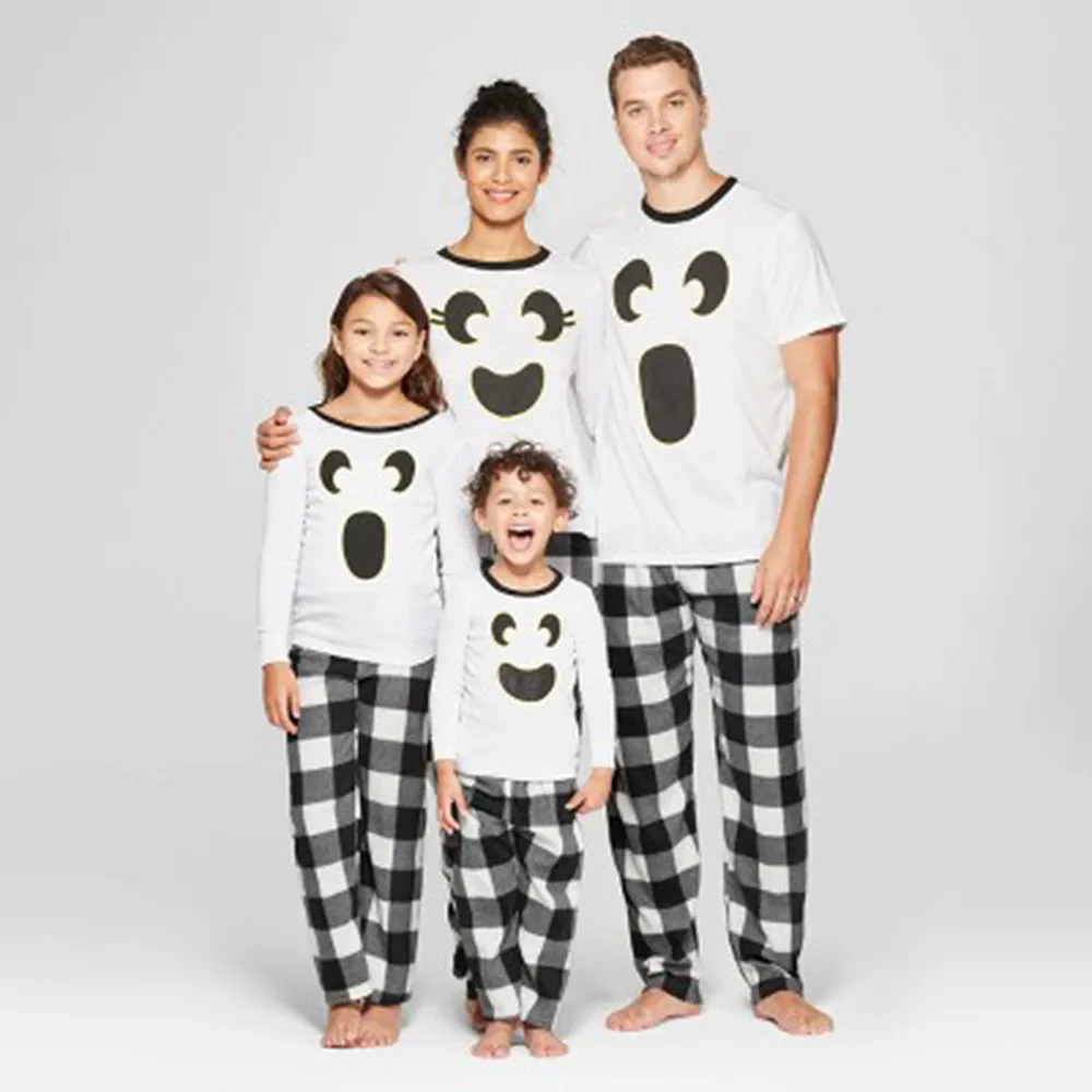 

Kids Baby Boys Tops Pants Family Pajamas Sleepwear Halloween Plaid Outfits Sets New Arrival Dropshipping
