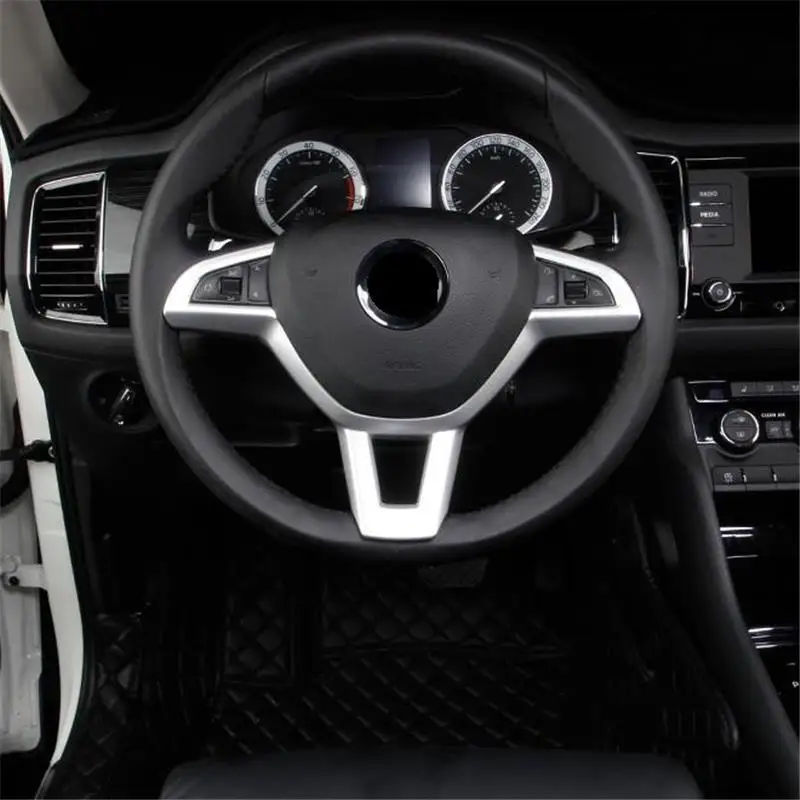 

Control System Door Handle Interior Durable Automobile Automovil Decorative Bright Sequins Sticker Strip 18 19 FOR Skoda Kodiaq