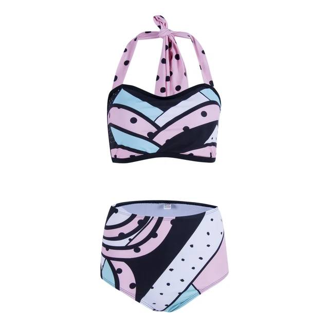 Kawaii Young Women Bikini Set 2018 High Waist Swimwear Women Bathing