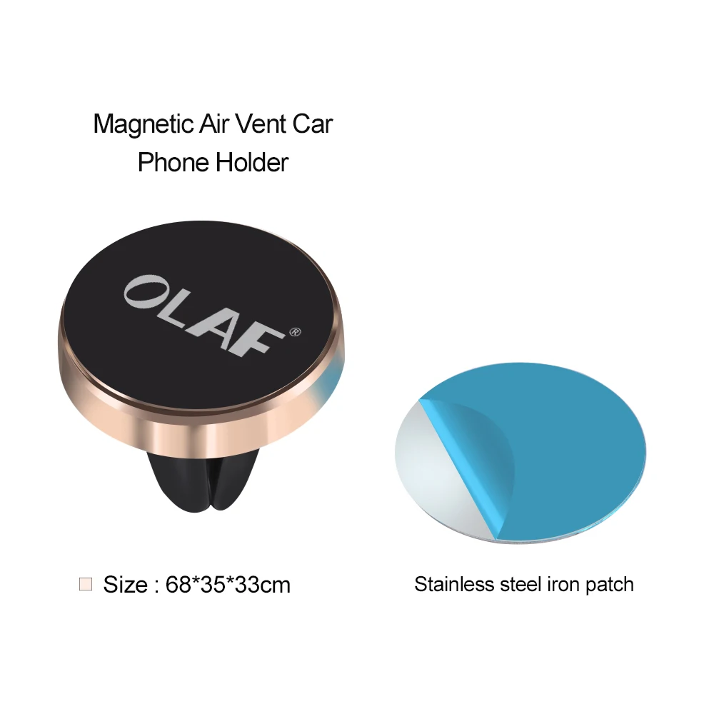 OLAF Car Phone Holder Magnetic Air Vent Mount Mobile Smartphone Stand Magnet Support Cell Cellphone Telephone Desk Tablet GPS (1)