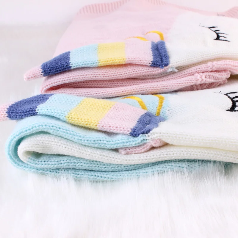Милое комфортное Пеленальное Одеяло с единорогом для маленьких детей; муслиновое вязаное полотенце для новорожденных и малышей из хлопка