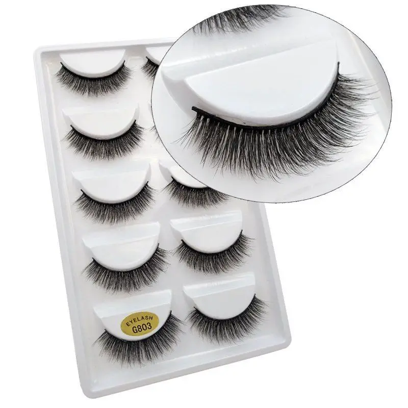 

3D Faux Mink Eyelashes Soft Hand Made False natural Thick Lashes Eyelashes Fluffy Wispy Long Eyelash Extension For Beauty Tools