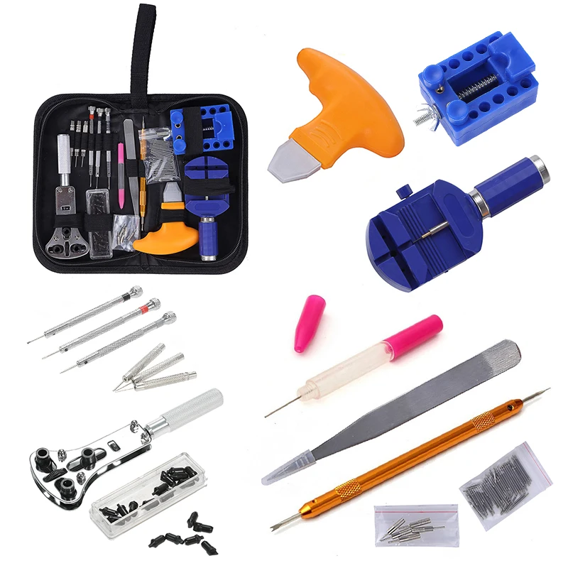

144Pcs Watch Opener Repair Tool Kit Watch Tools Clock Repair Tool Kit Watch Pin Remover Set Spring Bar Case Opener Link BestSale
