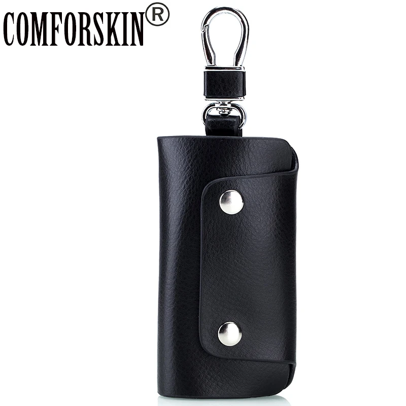

2017 Newest High Quality Split Leather Casual Unisex Housekeeper Holders Litchi Pattern Key Case Factory Price Direct Selling