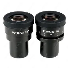 Free shipping!!!! Adjustable Plan Eyepieces-AmScope Supplies 10X Focus Adjustable Plan Eyepieces for Zeiss Leica and Nikon(30mm)