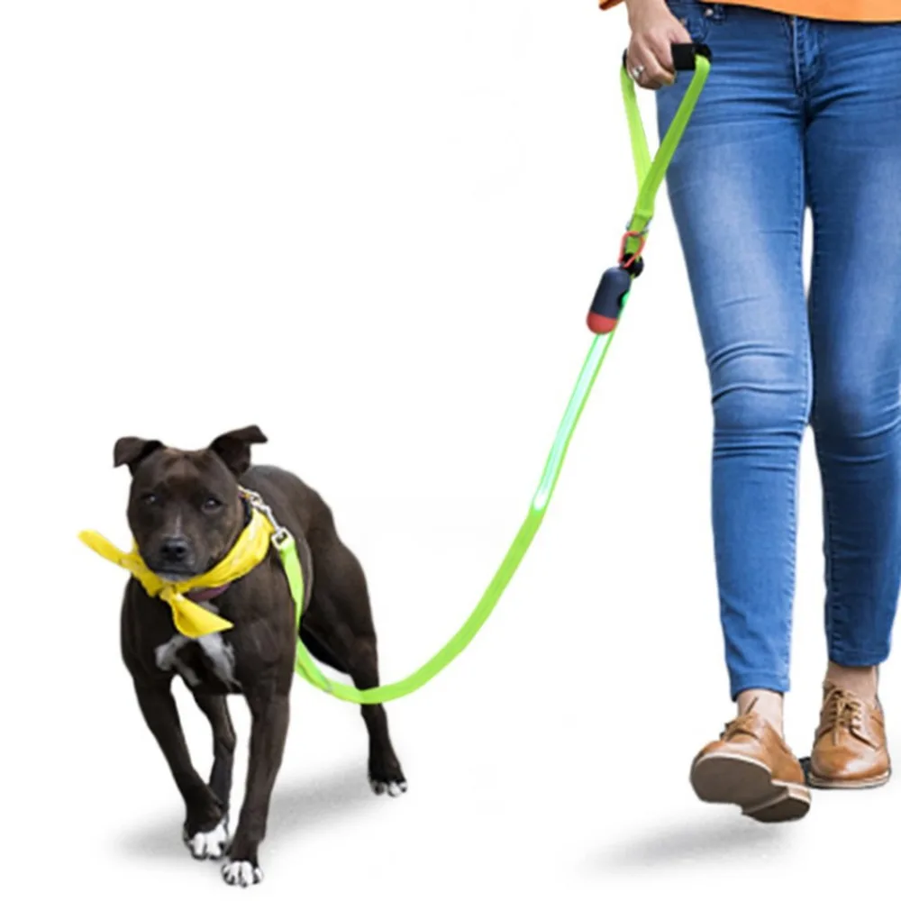 Led Dog Leash At Night Luminous Anti Lost Leash For Dogs Puppies Led