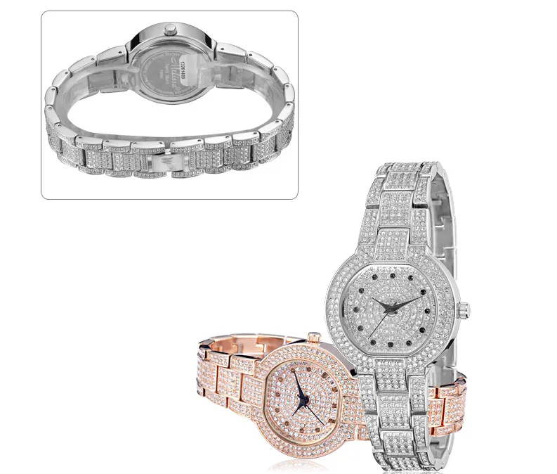 MELISSA New Stylish Women Vintage Bracelet Watches Luxury Full Crystals Dress Wrist watch Japan Quartz Reloj Montre Femme F8046