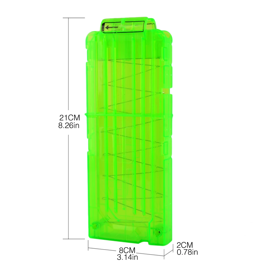 Soft Bullet Clips For Nerf Toy Gun 12 Bullets Ammo Cartridge Dart For Nerf Gun Clips - Trasparent Green