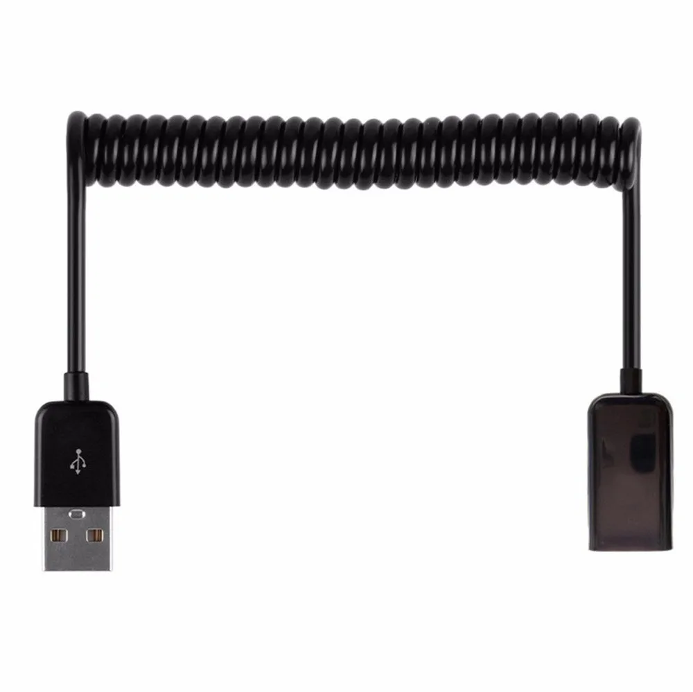 Malloom 1/3 м ПК компьютер короткий USB кабель для передачи данных 2,0 Тип A Male к женскому удлинитель Curl весенние уникальные Удлинительный кабель#28