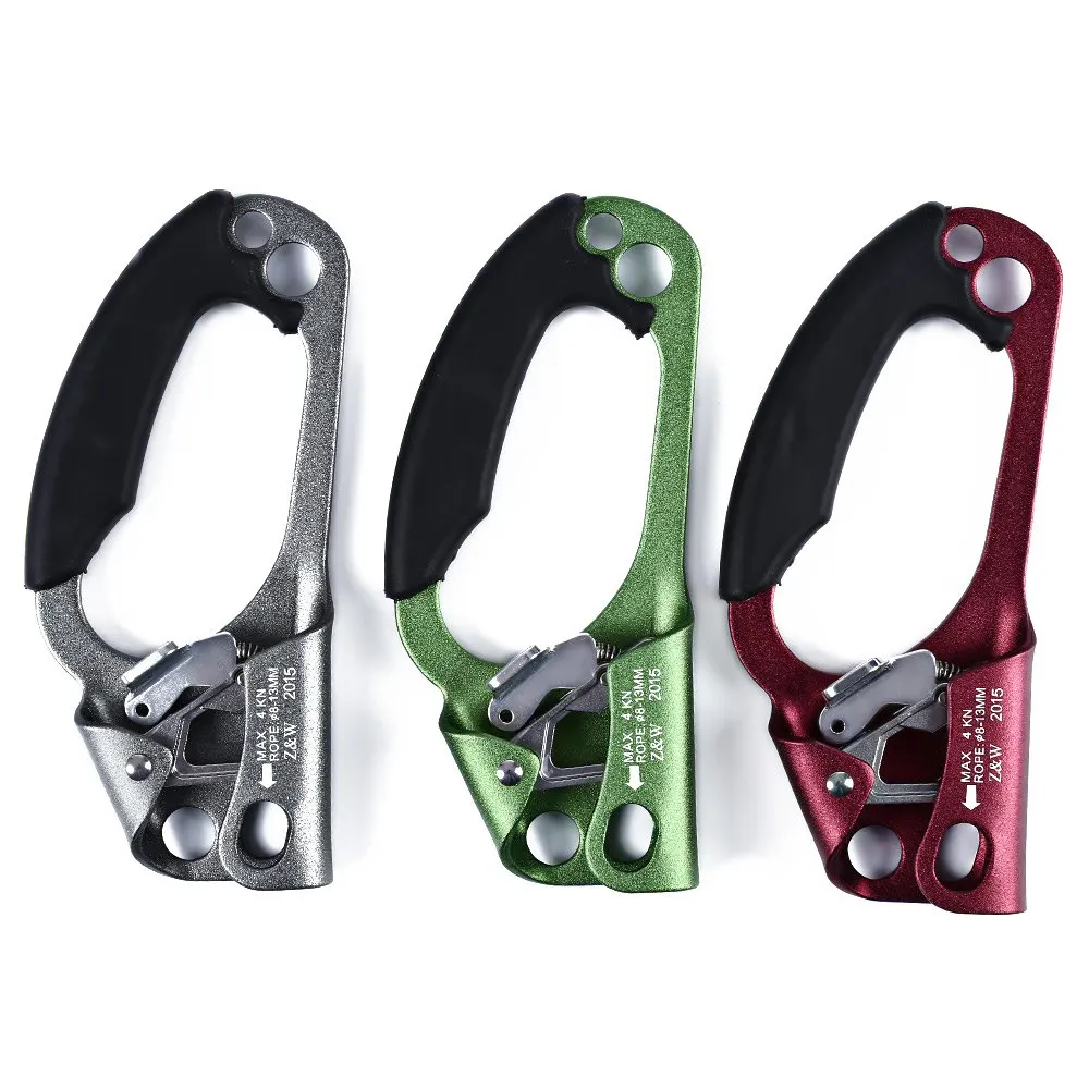 

4 Colors Professional Arborist Rock Climbing Mountaineer Right Hand Grasp Ascender Device Riser For Climbing Hand Ascender Cavin