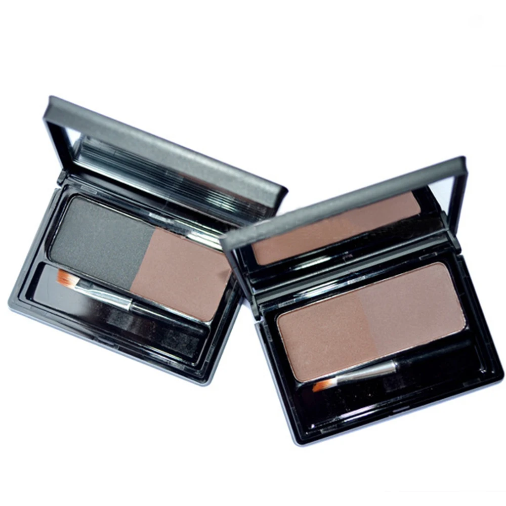 Best New Menow Eyebrow Shadow Makeup Kit Set 2 Colors Brown Waterproof