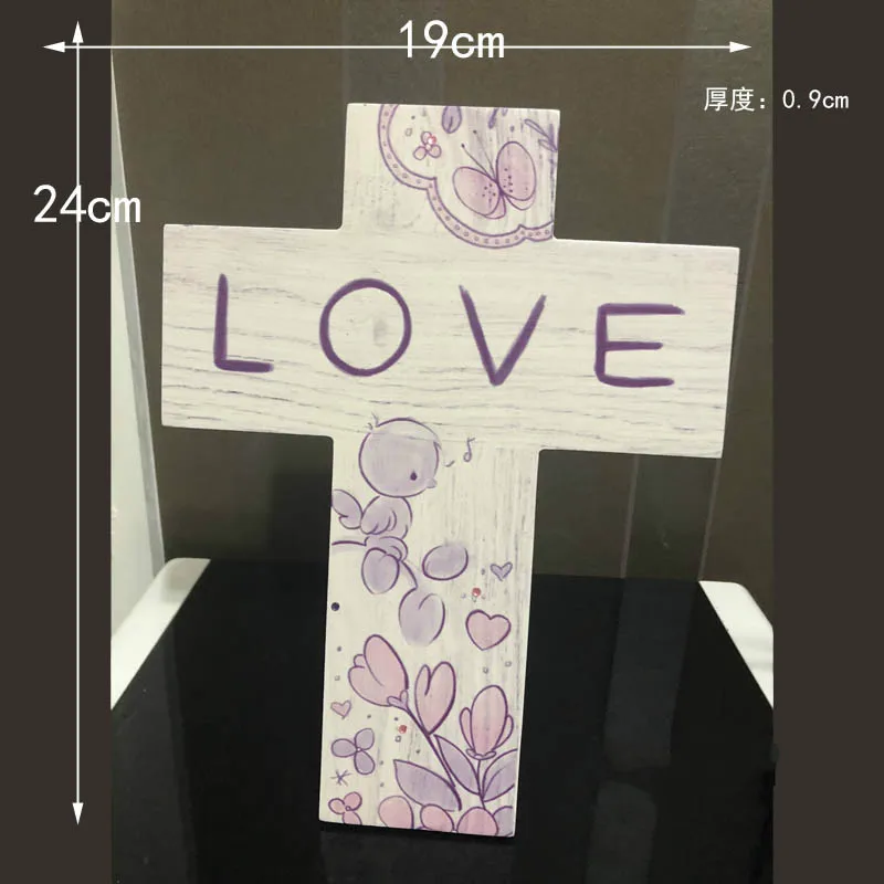 

1pc Religion Series LOVE Letters Cross Decoration Pendants Christmas