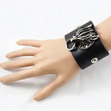 Esihou Final "Fantasy Wolf" голова косплей реквизит стиль панк-рок кожа ремешок манжета АКК поддержка запястья