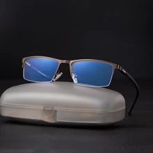 Очки титановая оправа для очков мужские очки для работы за компьютером оптические по рецепту для чтения прозрачные линзы для глаз мужские очки lunette de vue