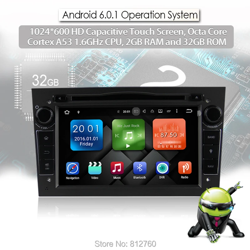 Perfect Octa core 1024*600 Android 6.0 Car DVD GPS For OPEL ASTRA VECTRA ANTARA ZAFIRA CORSA With Radio Stereo Head unit WiFi 3G DVR OBD 3