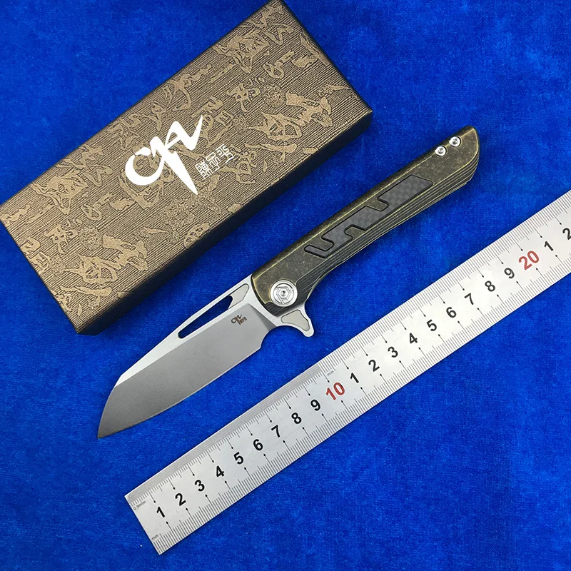 Складной нож CH BUTCHER 2 Flipper клинок S35VN с подшипником шарикоподшипником ручка из