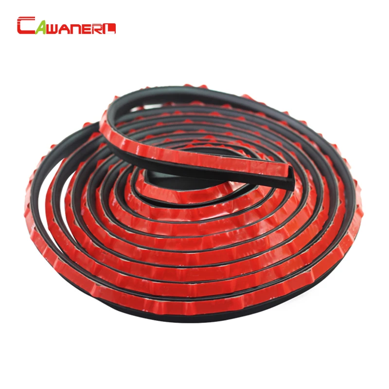 Cawanerl Pshape Car Door Bottom Sealing Seal Strip Rubber Weatherstrip