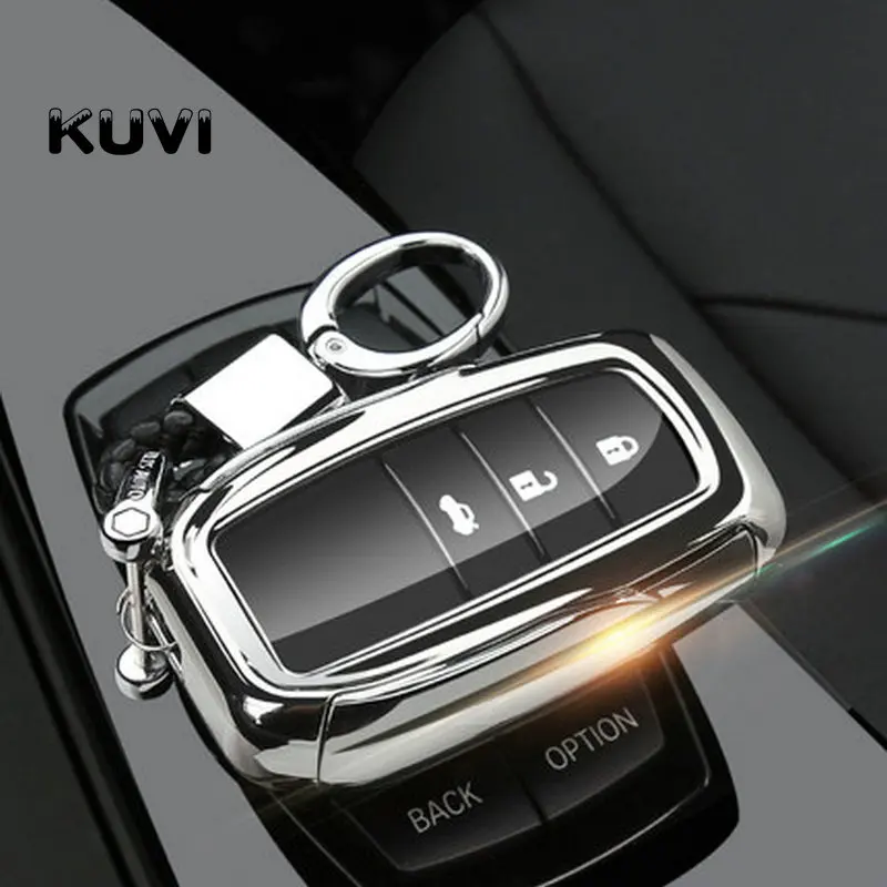 

New Car Styling TPU Key Cover Case For Toyota Chr C-hr RAV4 Land Cruiser 200 Avensis Auris Corolla Prius Key Shell Ring Holder