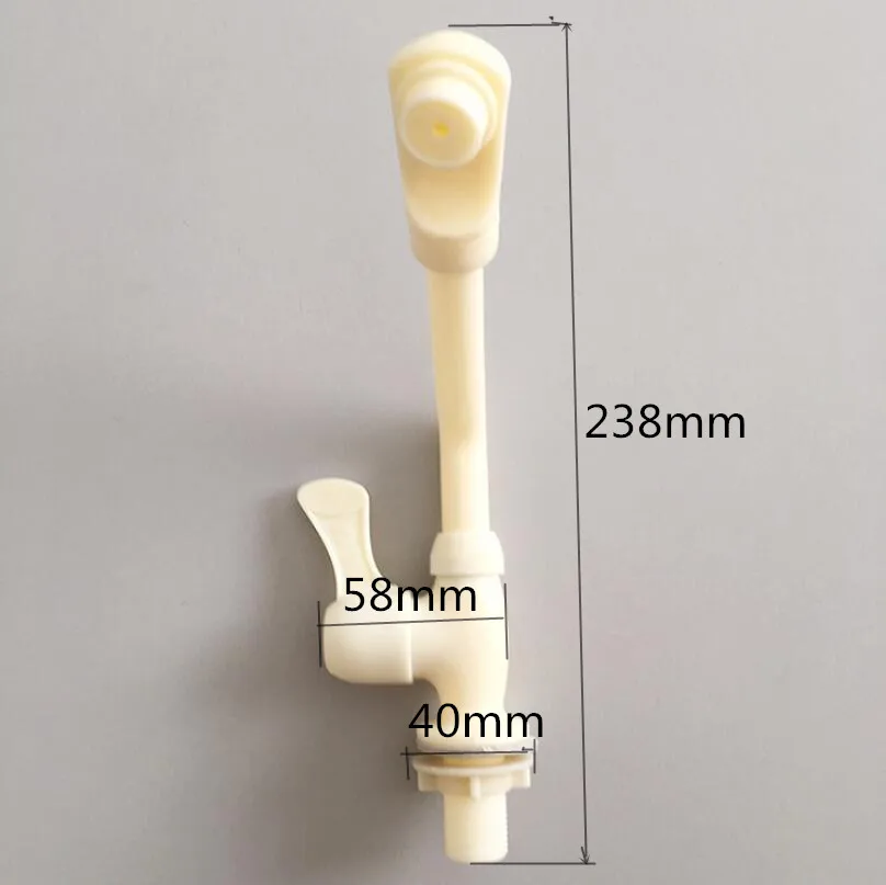 G1/2 пластиковый кран для раковины ПП одиночный кран для холодной раковины с одним отверстием кухонный кран