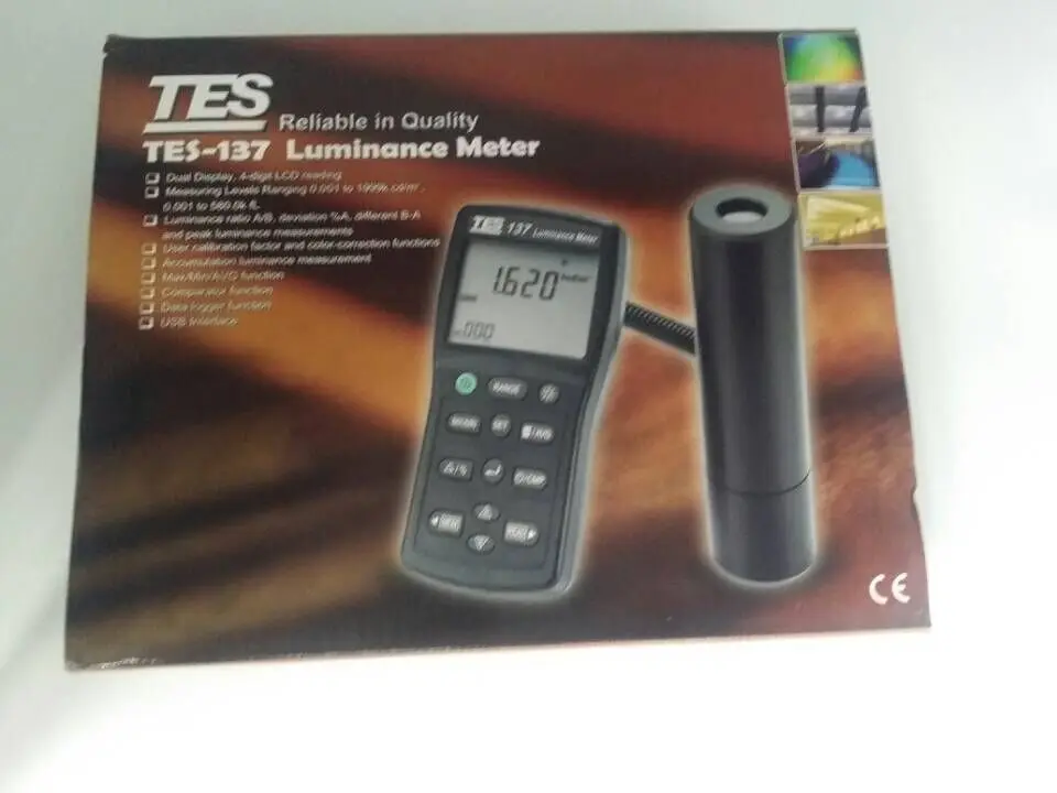 TES-137 Leuchtdichte Meter Dual Display Brandneue 4-Stellige Lcd so 