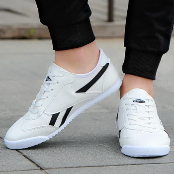 

BVNOBET Comfort Leather Casual Shoes Men Lace Up Walking Shoes Breathable Outdoor Training Couples Shoes Women Heren Schoenen