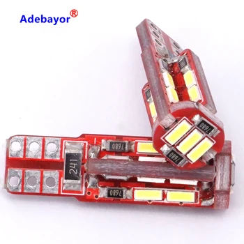 

10pcs Canbus T10 Led 5W 4014 19 SMD Car Marker Parking Lamp Bulb For Aprilia RXV RS Pegaso ETV W5W car accessories Adebayor