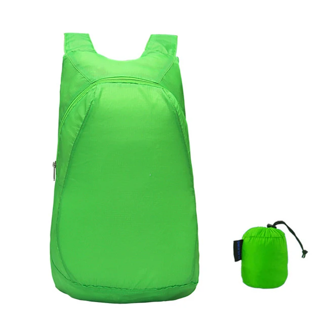 20л легкий складной рюкзак, складной, походный, велосипедный, удобный, для путешествий, рюкзак 75 г - Цвет: Green