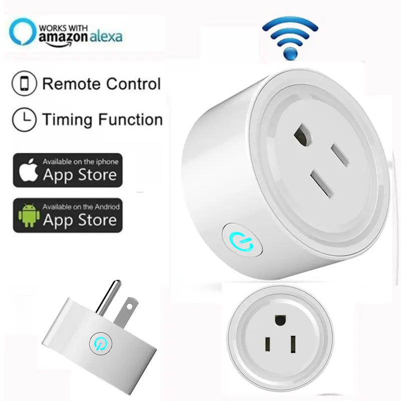 Smart Wifi Plug with APP support Alexa Google Home Programmable Smart Socket Wifi Plug IFTTT Remote Control by Wifi Smart Home