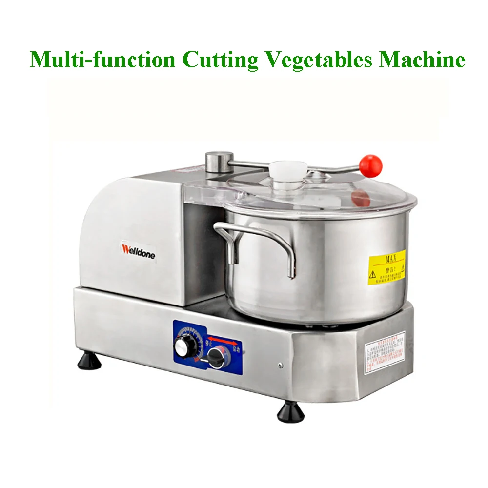 Коммерческий измельчитель полностью автоматическая многофункциональная машина для резки овощей нарезки машина WED-QS6L-1