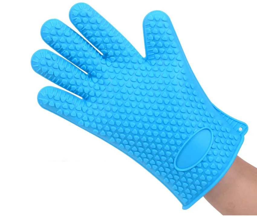 Ермакова утолщенная силиконовая перчатка рукавица для Гриль-барбекю Прихватки для духовки барбекю печь для выпечки перчатка щепотка Прихватки горячий горшок держатель для миски