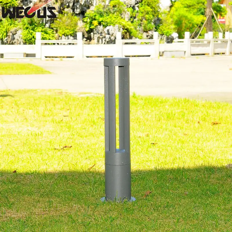 Outdoor LED Lawn Lamp Waterproof IP65 New Style Aluminum Pillar Garden Light Path Round Landscape Pathway Light Lawn Lights