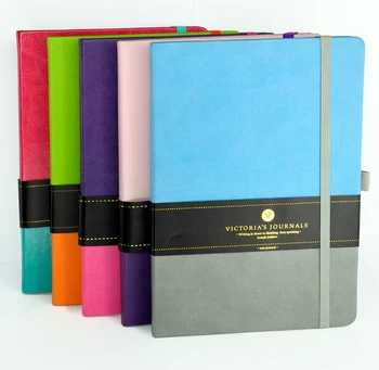 

Victoria's Journals Duo Leatherette Hard Cover Journal Bullet Notebook With Pen Loop Undated Diary Bujo