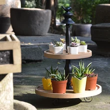 Двухуровневая сервировочная подставка для свадебного торта рамкой гладить фруктовый поднос подставки для кексов