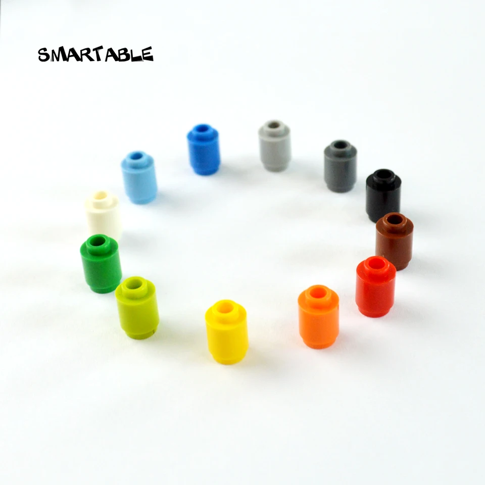 

Smartable Brick Round 1x1 Open Stud Building Blocks Parts DIY Learning Toy Compatible Major Brand 3062b MOC Toys Gift 333pcs/lot