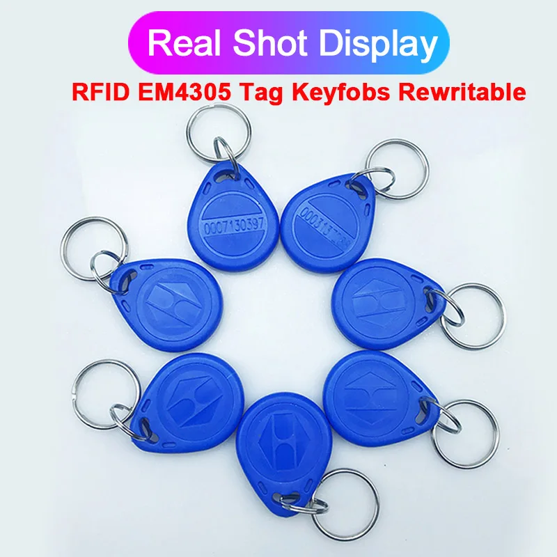 

5pcs RFID EM4305 T5577 125khz Copy Rewritable Writable Rewrite Duplicate RFID Tag Card Sticker Key Fob Token Proximity Keyfobs