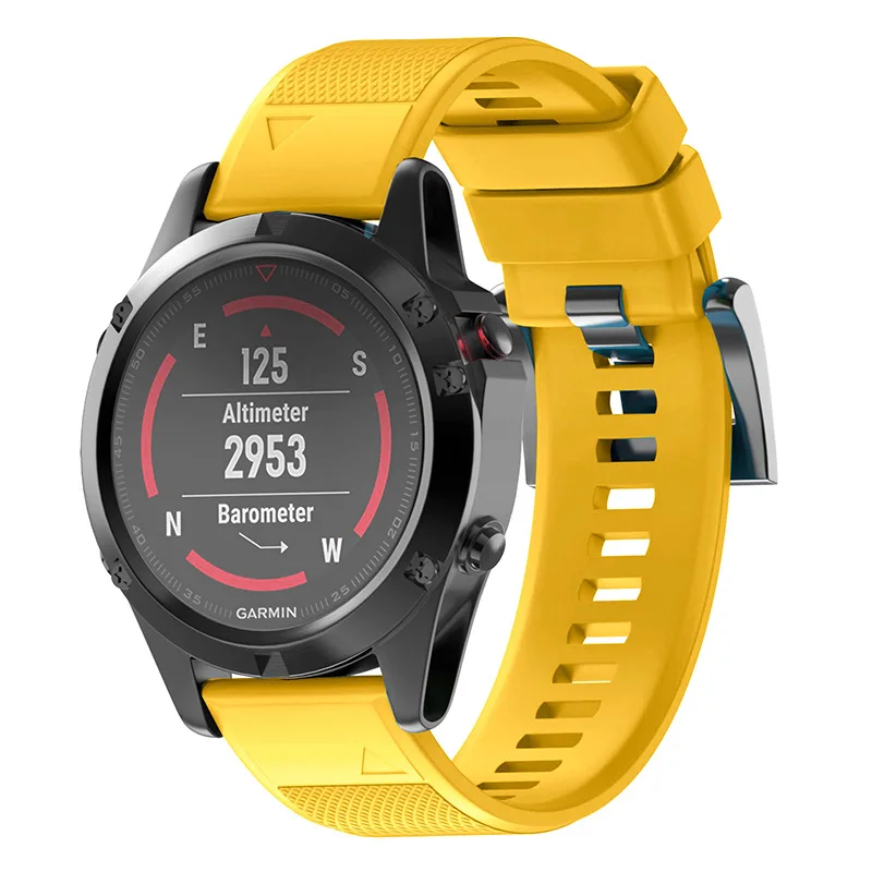 Fivstr силиконовый 26 мм 22 мм быстросъемный ремешок для часов Ремешок для Garmin Fenix 5X5 plus S60 часы Easyfit наручные часы