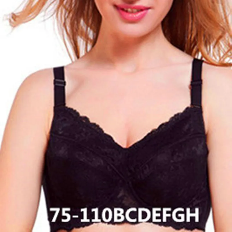 

Plus Size Bras Large 75E 100G 110H Cup Fat MM Thin Full Cup Bras 34/80/85/95/100/105/110 B C D E F G H Free Shipping