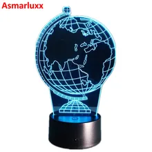 Глобус DIY атмосфера светодиодная 3D лампа Иллюзия креативная декоративная Ночная лампа Usb праздничный ночник с 7 цветами изменения