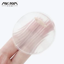 Angnya 1 шт. Прозрачная силиконовая губка для макияжа слоеный порошок Косметическая воздушная подушка круглый спонж слоеная Влажная и сухая двойного использования инструменты для макияжа лица