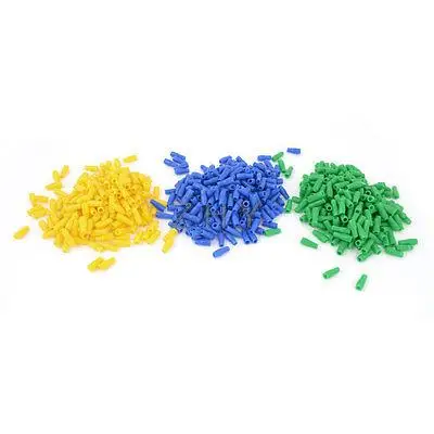 

1500pcs Yellow Green Blue Wire Terminal Sleeve Insulated Covers Replacement