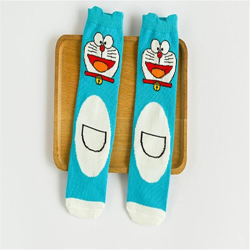 Funny Socks Children With Cartoon Characters Cotton Print in Form
