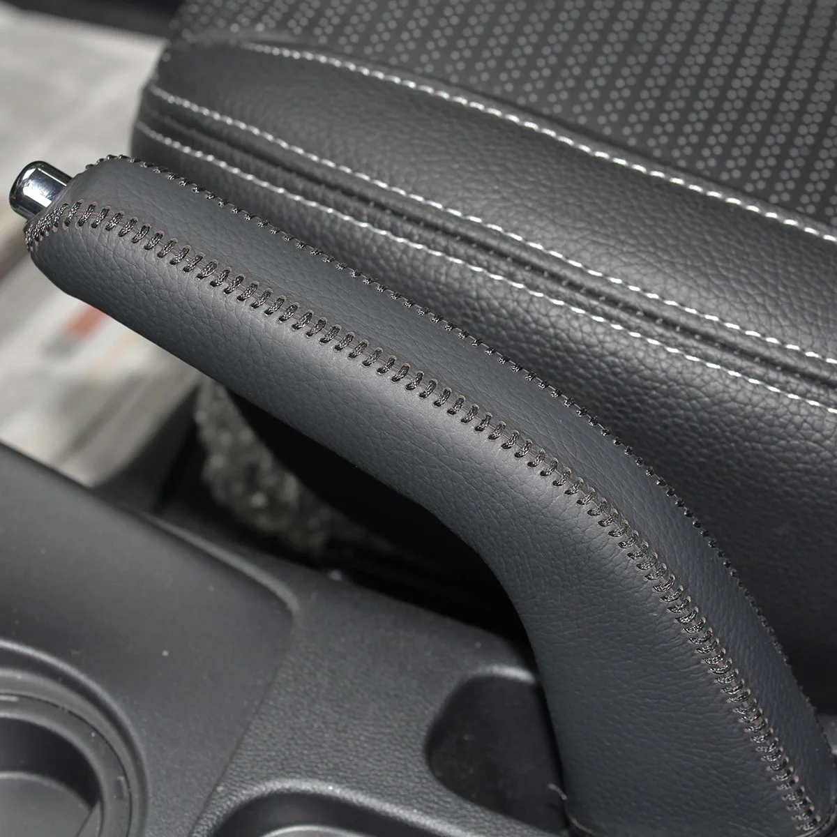 Рукоятки ручного тормоза чехол для Mitsubishi ASK 2011~ 2012 ручной тормоз крышка авто поставки интерьер DIY Автомобиль Стайлинг из натуральной кожи